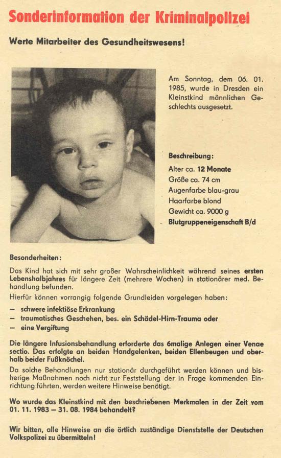 BDVP-Fahndungsplakat 15.01.1985